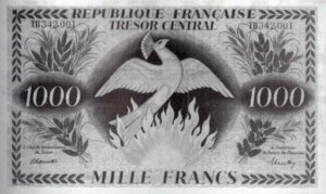 1000 francs Phénix type 1943