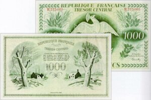 1000 francs Phénix type 1943