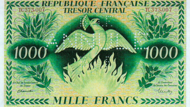 1000 francs Phénix type 1943