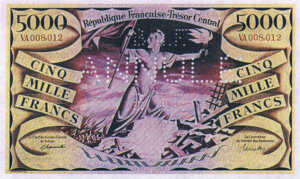 5000 francs Liberté type 1943