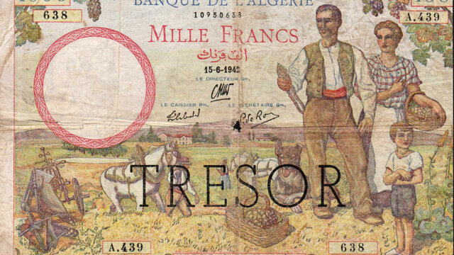 1000 francs Algérie type 1943