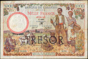 1000 francs Algérie type 1943