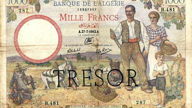 1000 francs Algérie type 1943