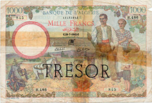 1000 francs Algérie type 1943