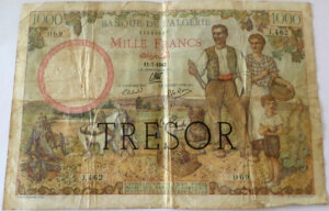 1000 francs Algérie type 1943