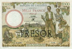 1000 francs Algérie type 1943