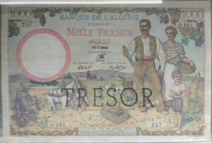 1000 francs Algérie type 1943