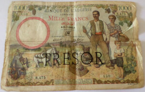 1000 francs Algérie type 1943