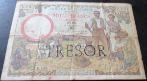 1000 francs Algérie type 1943