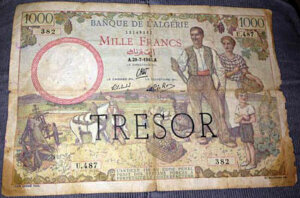 1000 francs Algérie type 1943