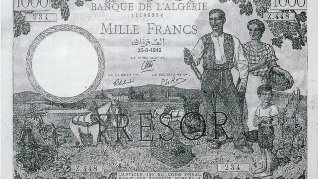 1000 francs Algérie type 1943