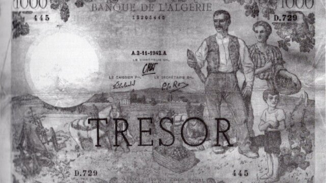 1000 francs Algérie type 1943