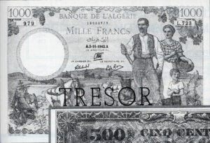 1000 francs Algérie type 1943