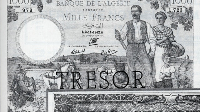 1000 francs Algérie type 1943