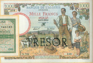 1000 francs Algérie type 1943