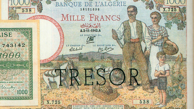 1000 francs Algérie type 1943