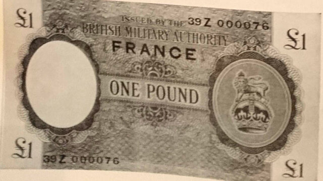 1 Pound British Military Authority type 1944