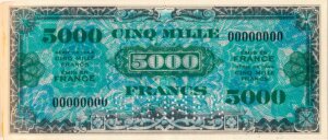 5000 francs Drapeau type 1944