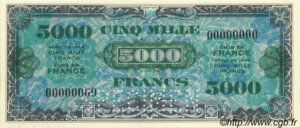 5000 francs Drapeau type 1944