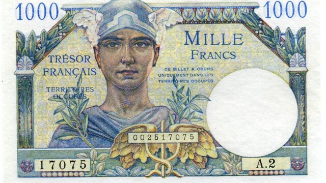 1000 francs Trésor Français type 1947