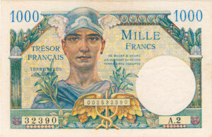 1000 francs Trésor Français type 1947