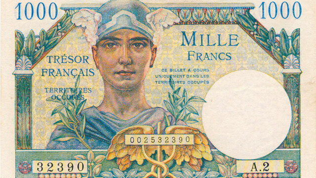 1000 francs Trésor Français type 1947