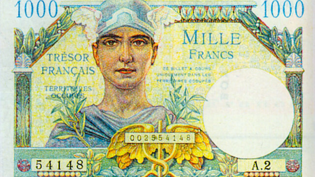 1000 francs Trésor Français type 1947