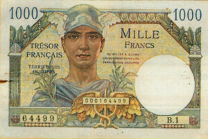 1000 francs Trésor Français type 1947