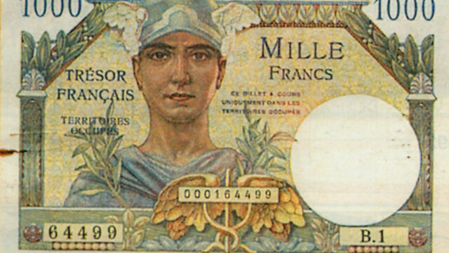 1000 francs Trésor Français type 1947