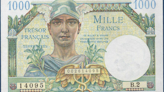 1000 francs Trésor Français type 1947