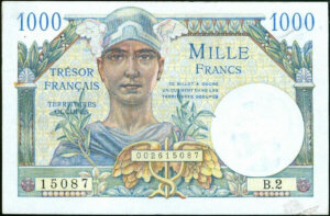 1000 francs Trésor Français type 1947