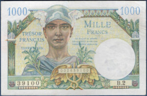 1000 francs Trésor Français type 1947