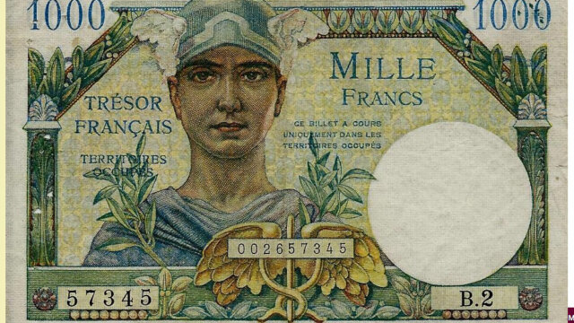 1000 francs Trésor Français type 1947