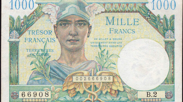 1000 francs Trésor Français type 1947