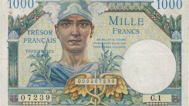 1000 francs Trésor Français type 1947