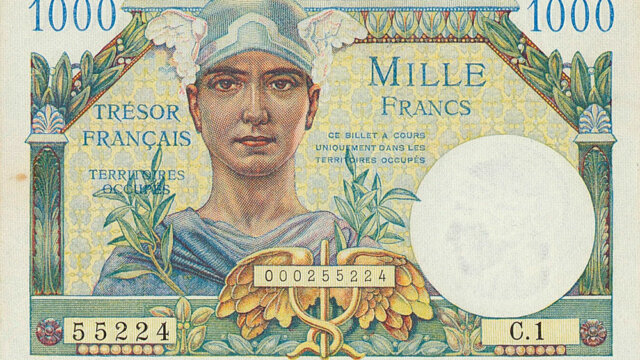 1000 francs Trésor Français type 1947