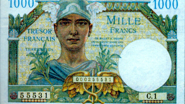 1000 francs Trésor Français type 1947