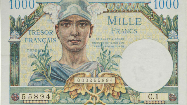 1000 francs Trésor Français type 1947