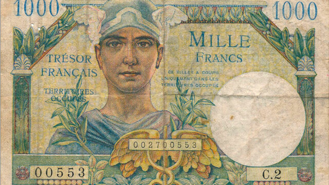 1000 francs Trésor Français type 1947