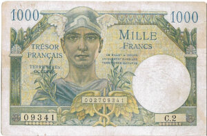 1000 francs Trésor Français type 1947