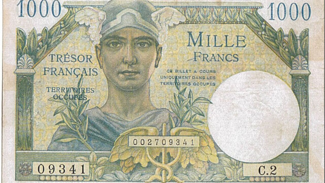 1000 francs Trésor Français type 1947