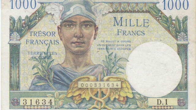 1000 francs Trésor Français type 1947