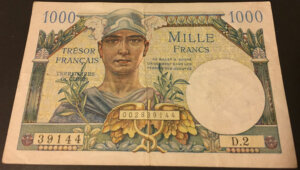 1000 francs Trésor Français type 1947