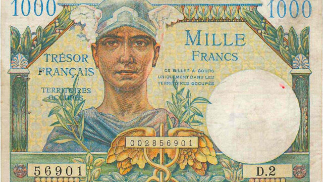 1000 francs Trésor Français type 1947