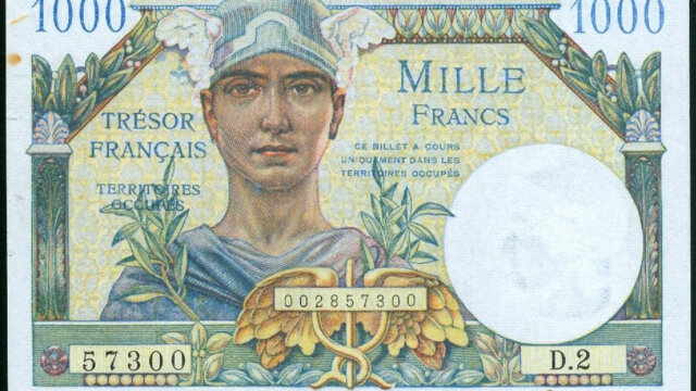 1000 francs Trésor Français type 1947