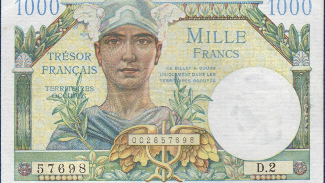 1000 francs Trésor Français type 1947