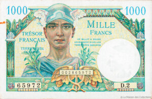 1000 francs Trésor Français type 1947