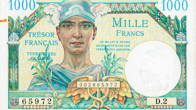 1000 francs Trésor Français type 1947