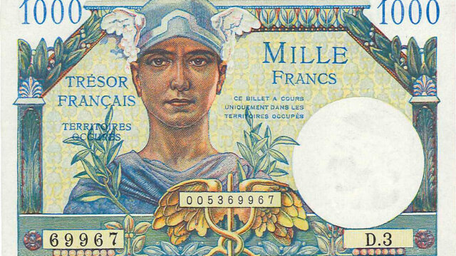 1000 francs Trésor Français type 1947