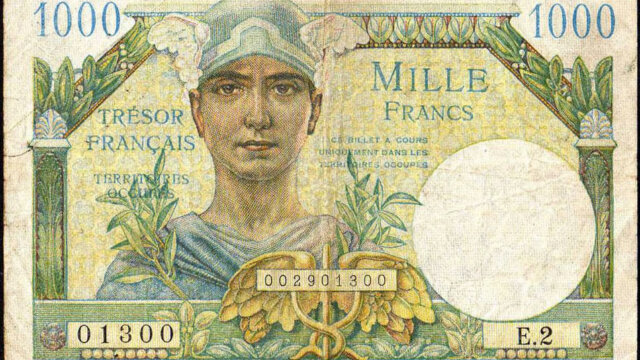 1000 francs Trésor Français type 1947